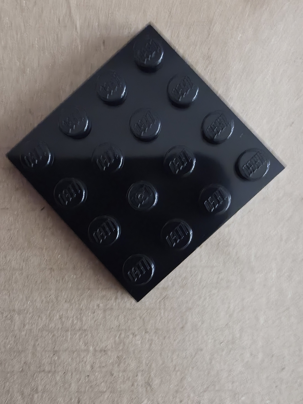 Lot of 10 Genuine LEGO Black 4x4 Stud 3031 Flat Base Plates Brick Building Part